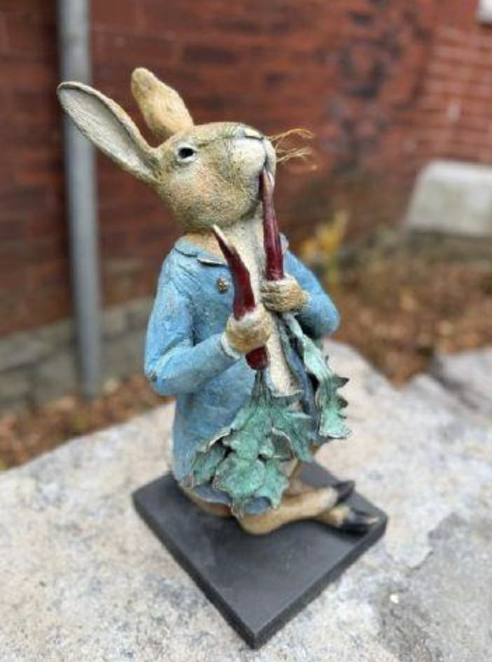 sculpture of peter rabbit
